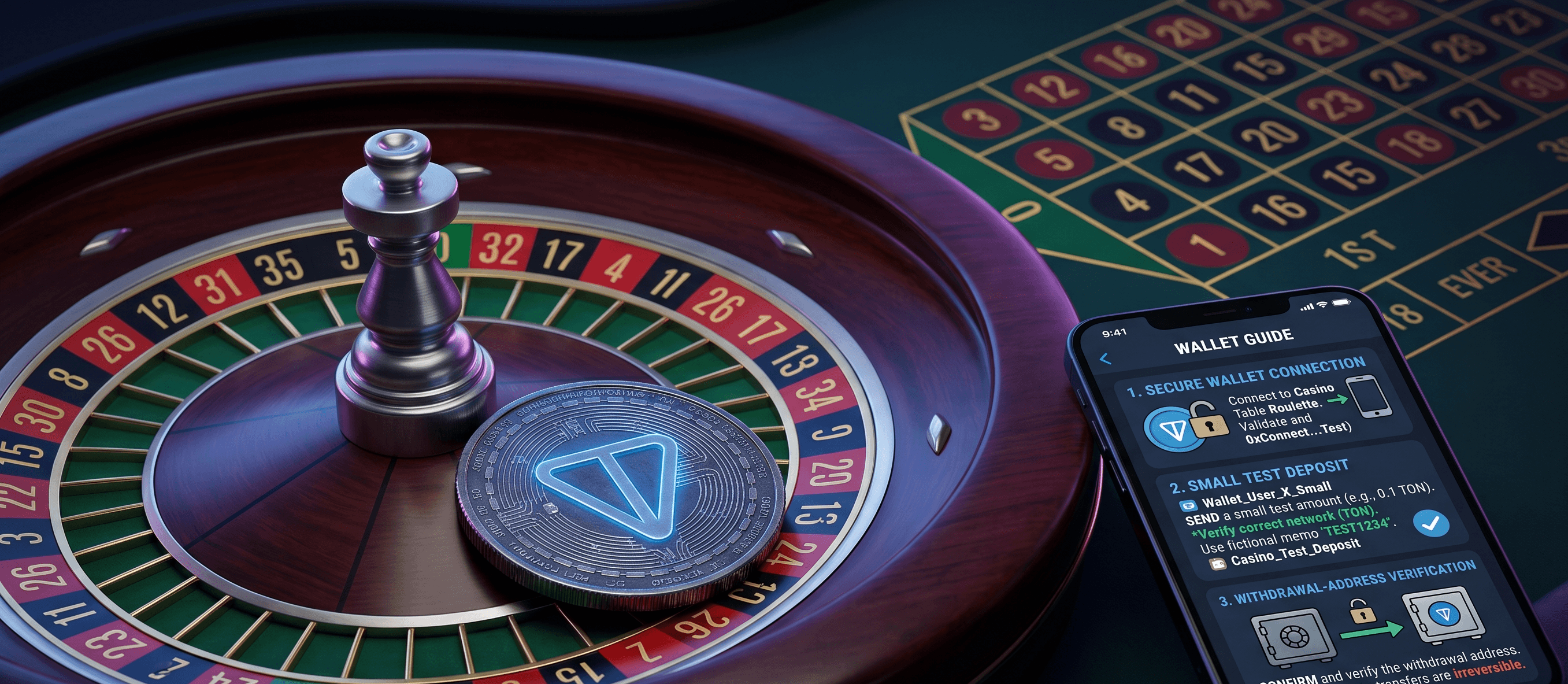 Play roulette with a TON wallet.